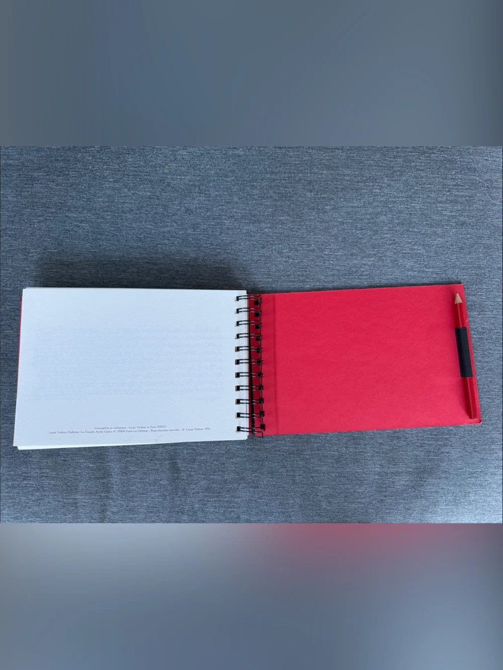 Louis Vuitton Carnet de Voyage London Red Spiral Notebook/travel journal